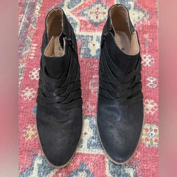 LifeStride Womens Prairie Faux Leather Black Zipper Ankle Boots Size 6 - Picture 4 of 6